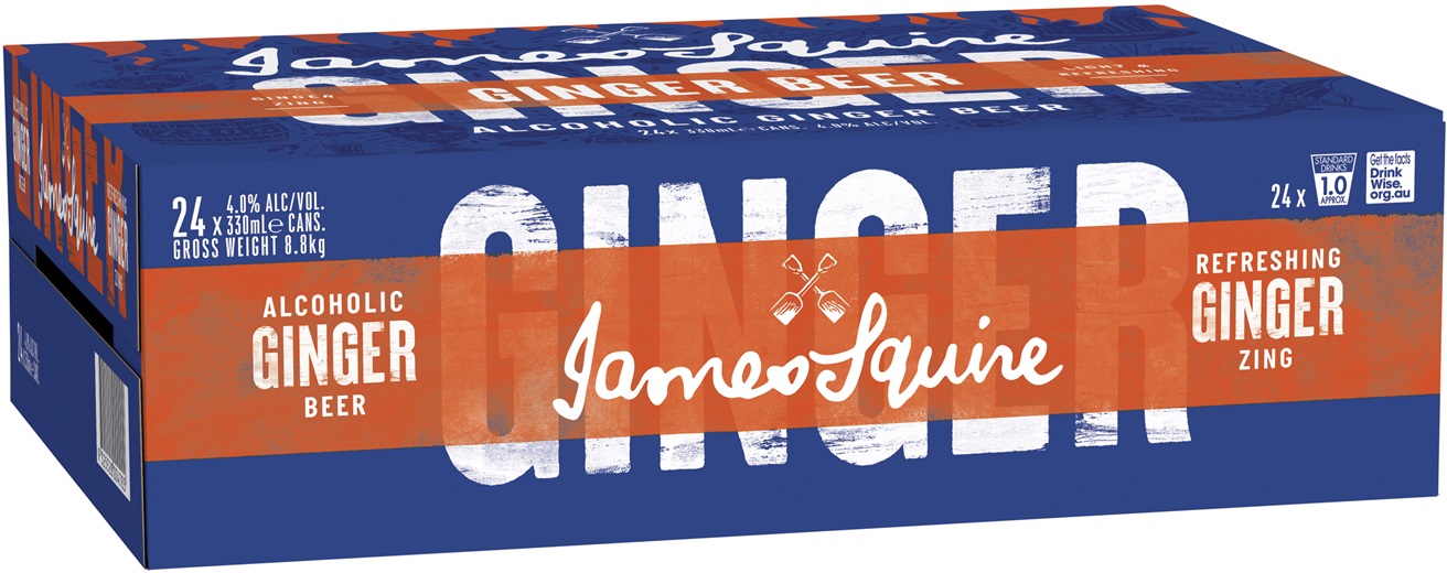 Buy James Squire Ginger Beer Can 330mL Online