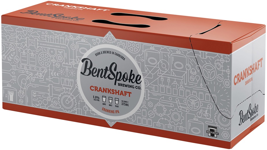 Bentspoke Crankshaft IPA Can 375mL 10PK Liquorland