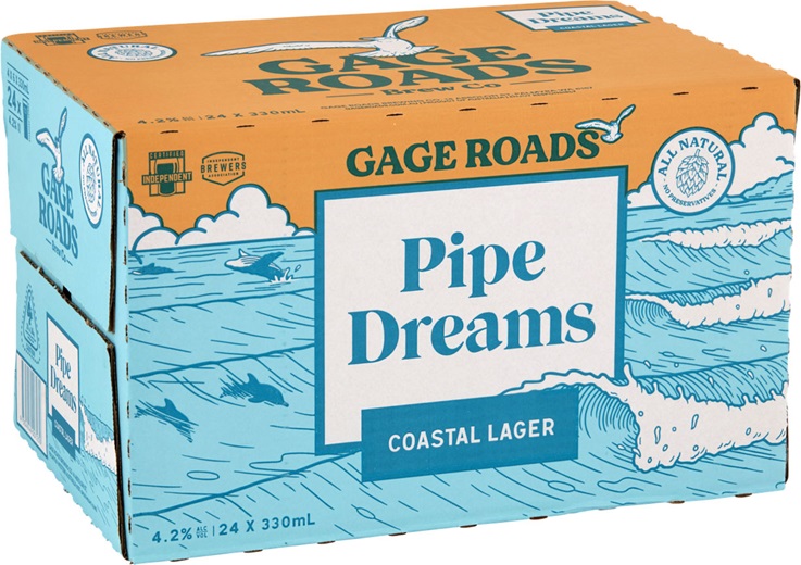 Buy Gage Roads Pipe Dreams Lager Bottle 330mL Online