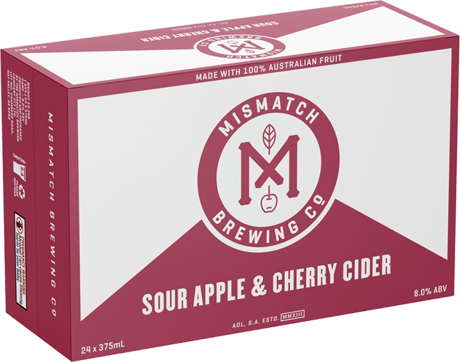 Mismatch Sour Cherry Cider Can 375ml Liquorland