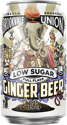 Brookvale Union Ginger Beer Low Sugar Can 330mL
