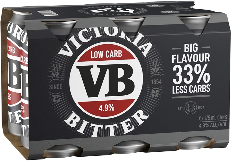 Victoria Bitter Low Carb Can 375mL | Liquorland