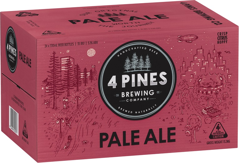 4 Pines Brewing Pale Ale Bottle 330mL Liquorland