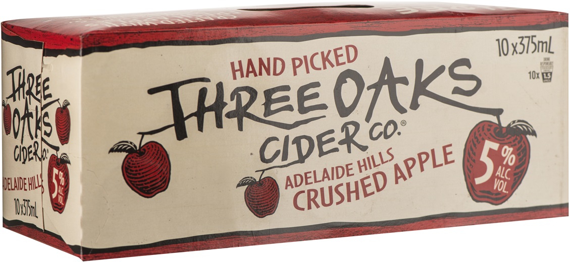 Three Oaks Original Cider 10pk Can 375mL Liquorland