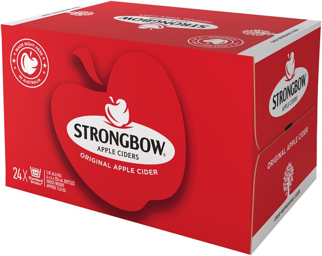 Strongbow Original Apple Cider Bottle 355mL Liquorland