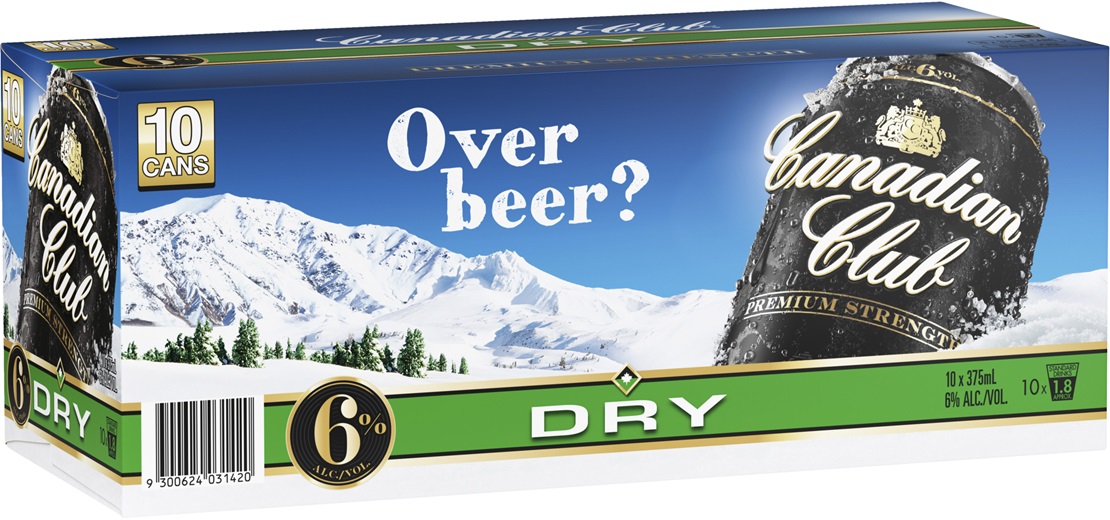 Buy Canadian Club Premium and Dry (10 Pack) Can 375mL Online