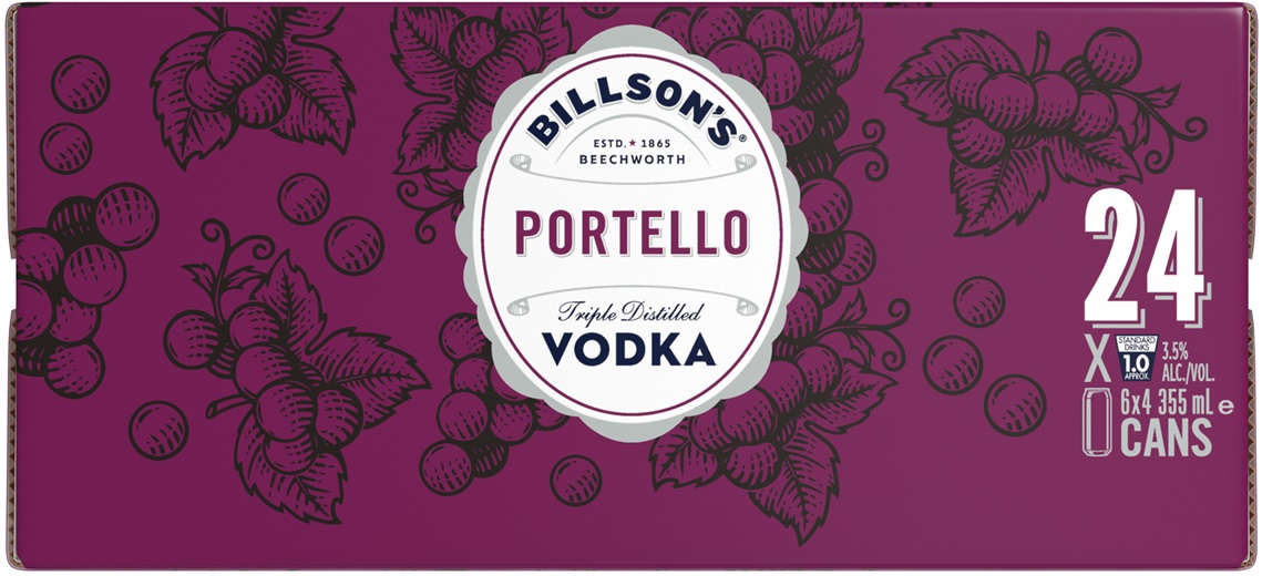 Billson's Portello Vodka Mixed Drink 355mL Liquorland