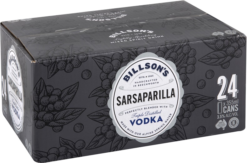 Billson's Sarsaparilla Vodka Mixed Drink 355mL Liquorland