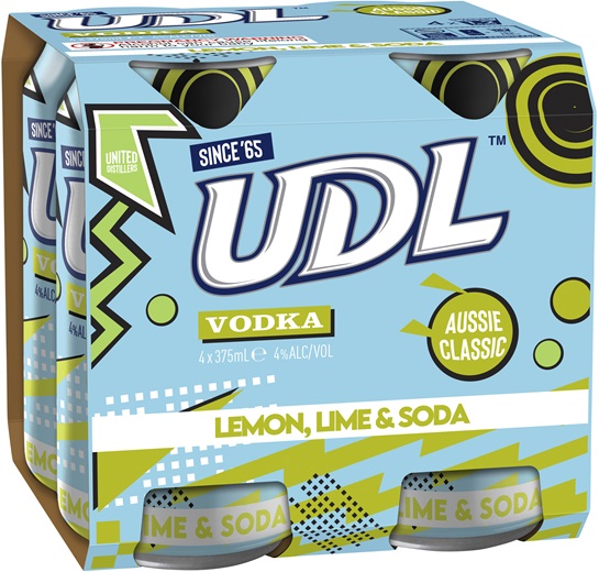 Buy UDL Vodka Lemon Lime & Soda Can 375mL Online